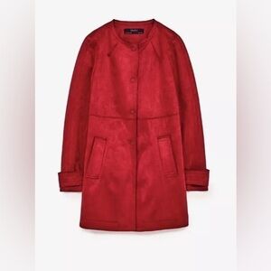 ZARA | Faux Suede Coat